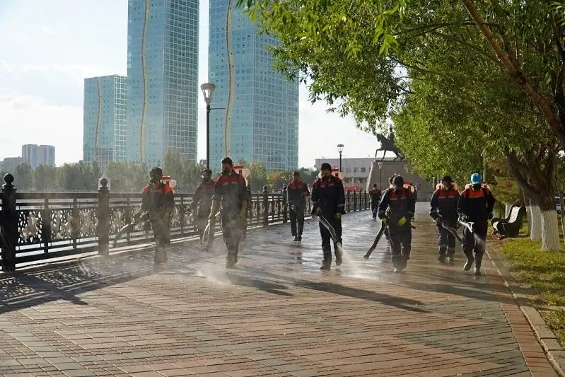 Elordada arbat, jaǵajaı jáne saıabaqtar dezınfektsııalanady