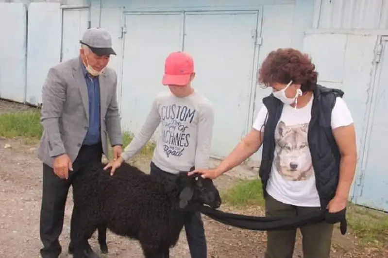 Shardaralyq kásipker Ramazan aıynda aýyldastaryna qoı taratty
