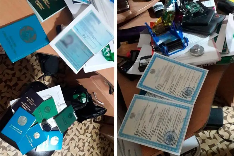 Kókshetaýda qujat jasaıtyn jasyryn tseh anyqtaldy