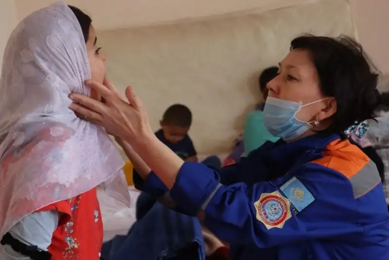 Почти 200 жителям Мактааральского района оказали помощь сотрудники центра медицины катастроф