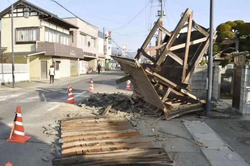 Japonııada jer silkinisinen zardap shekkender sany 150-ge jetti