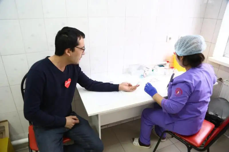 Túrkistanda «Men – donormyn, ózgege úmit syılaımyn!» aktsııasy ótti