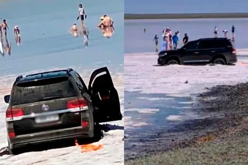 Көбейтұзға көлікпен кіріп кеткен жүргізушіге айыппұл салынды