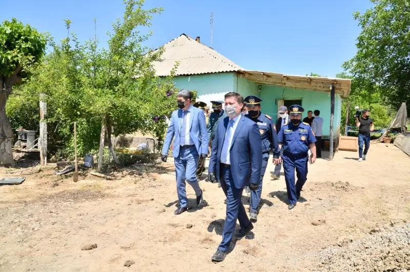 Shymkentte sý astynda qalǵan 5 úı qaıta salynady