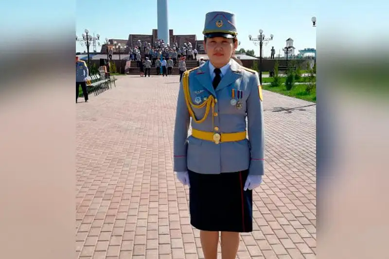 Polıtsııa podpolkovnıgi Araı Dúısenaeva: Qyzmetim úlken jaýapkershilikti talap etedi