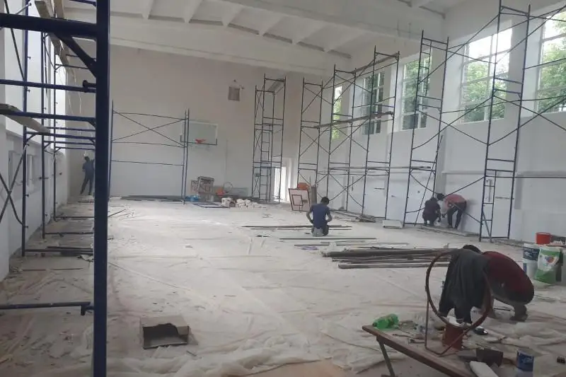 Rýdnyı qalasynyń sport mektebi kúrdeli jóndeýden ótedi