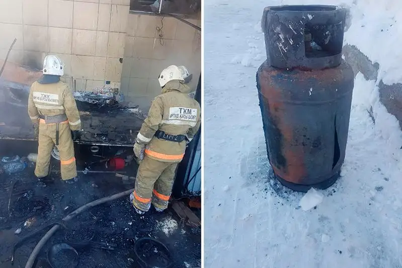 Temirtaýda gaz ballony jarylyp, 5 adam kúıip qaldy