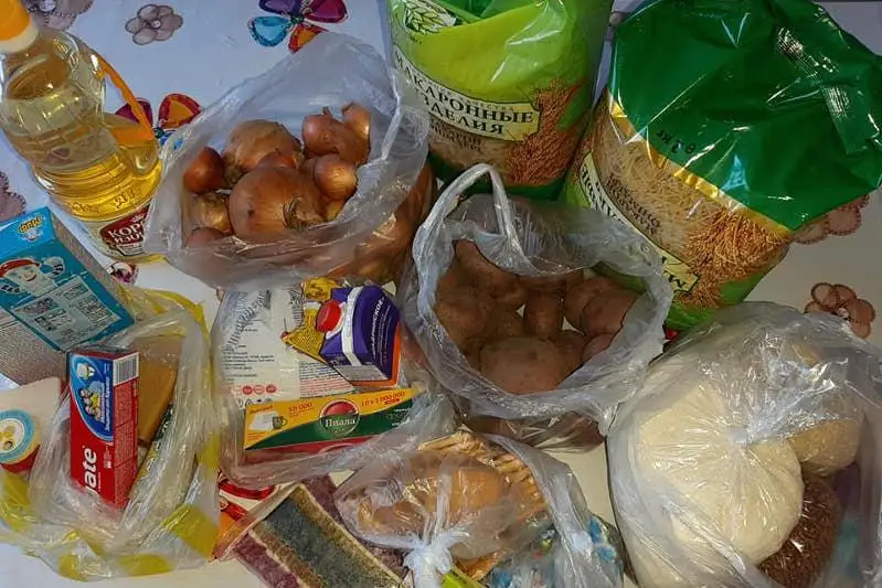 Qostanaılyq volonterler jıyrmadan astam otbasyna azyq-túlik jetkizdi