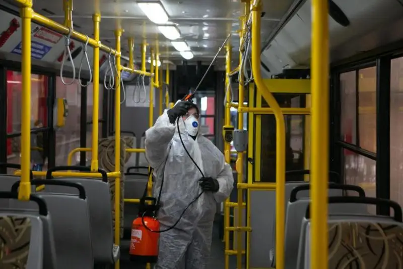 Петропавлда қоғамдық көліктерді зарарсыздандыруға қажет препараттар жеткілікті