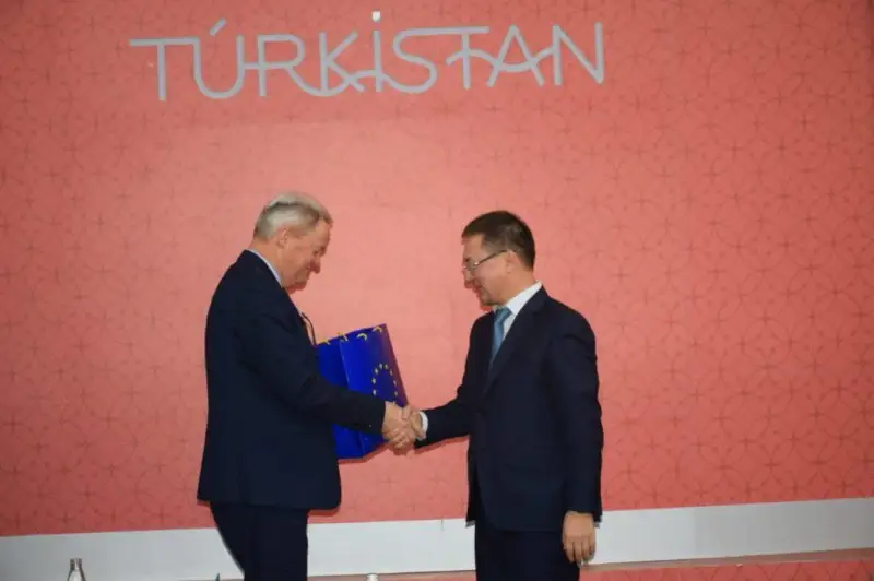 Túrkistan qalasynyń ákimi Eýropalyq odaqqa múshe memleketterdiń elshilerimen kezdesti