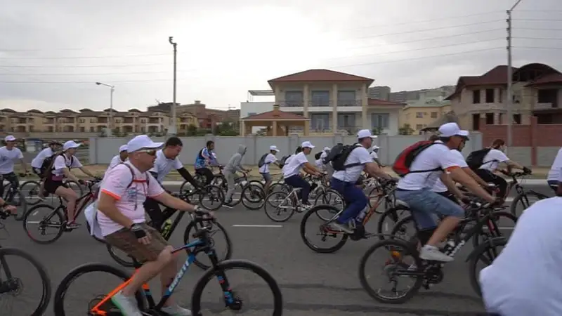 Kaspıı kúni merekesine oraı velosherý ótti