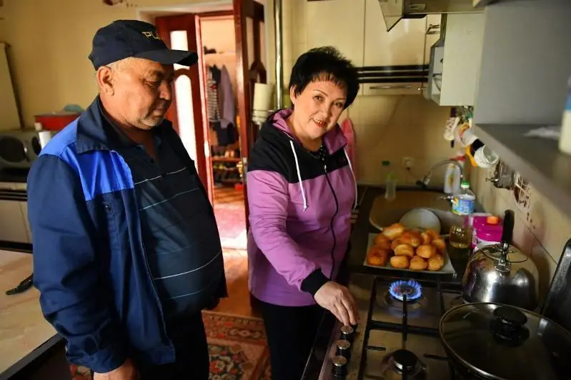 Túrkistan qalasyndaǵy shaǵyn aýdanǵa gaz berildi