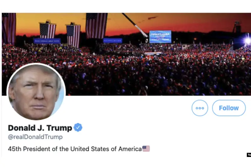 Twitter Donald Tramptyń akkaýntyn birjolata bloktap tastady