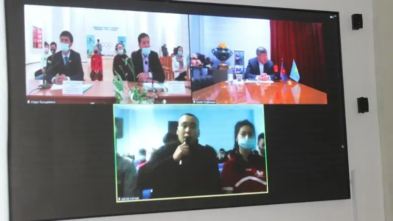 Даулет Турлыханов встретился с молодёжью Жезказгана и Сатпаева в режиме онлайн