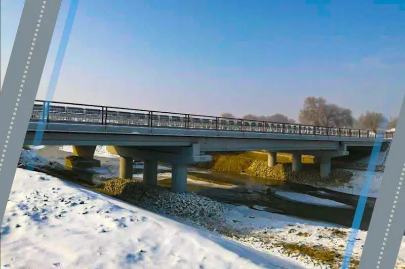 Построен новый мост через реку Большая Алматинка