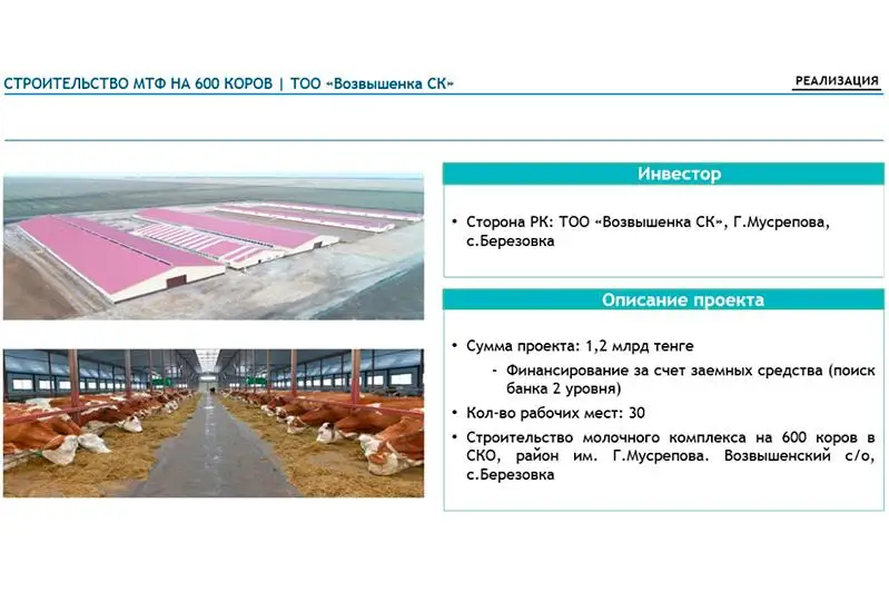 О строительстве новых ферм рассказали в СКО