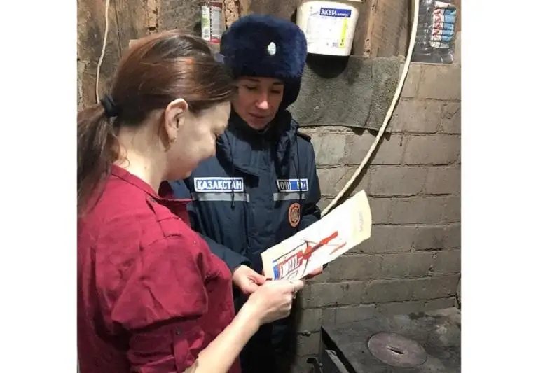Масштабная акция «Пожарная безопасность - в каждый дом» проводится в Казахстане