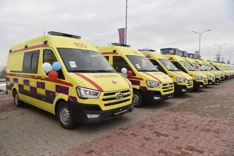 Служба скорой медицинской помощи Шымкента получила 100 новых автомобилей