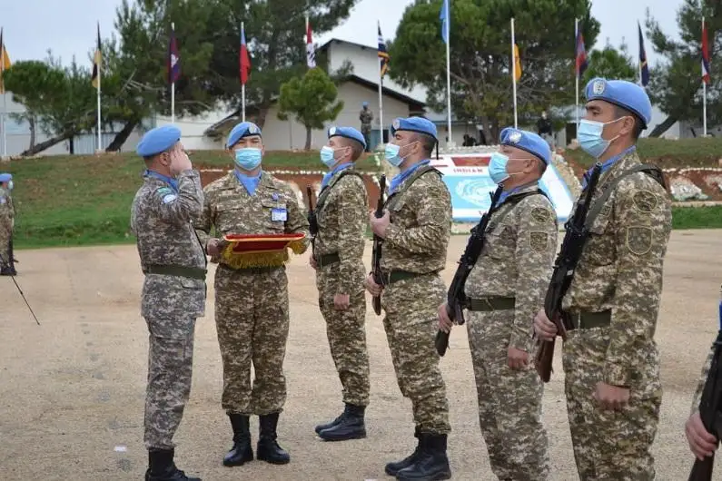 Миротворцев в Ливане поздравили с Днем Независимости Казахстана