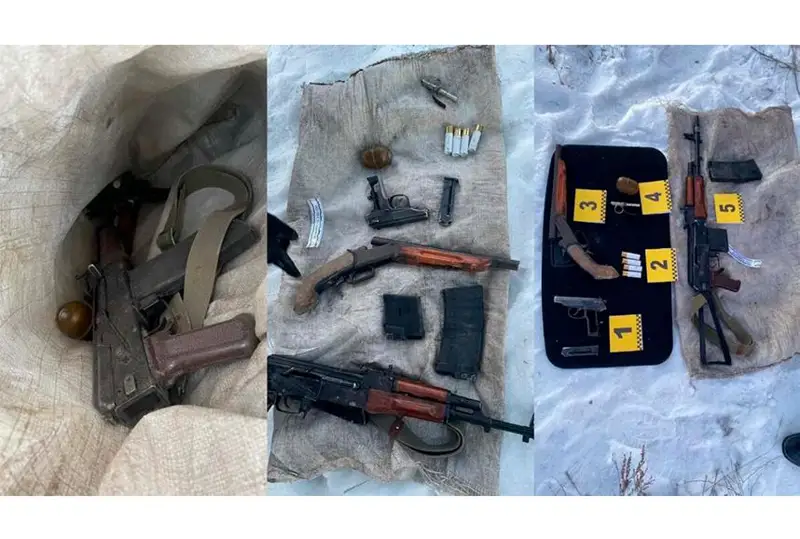 Схрон с оружием и боеприпасами обнаружили в Талдыкоргане