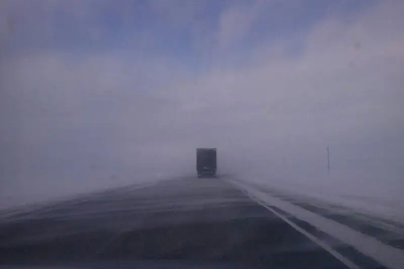 Участок республиканской автодороги закрыт в Акмолинской области