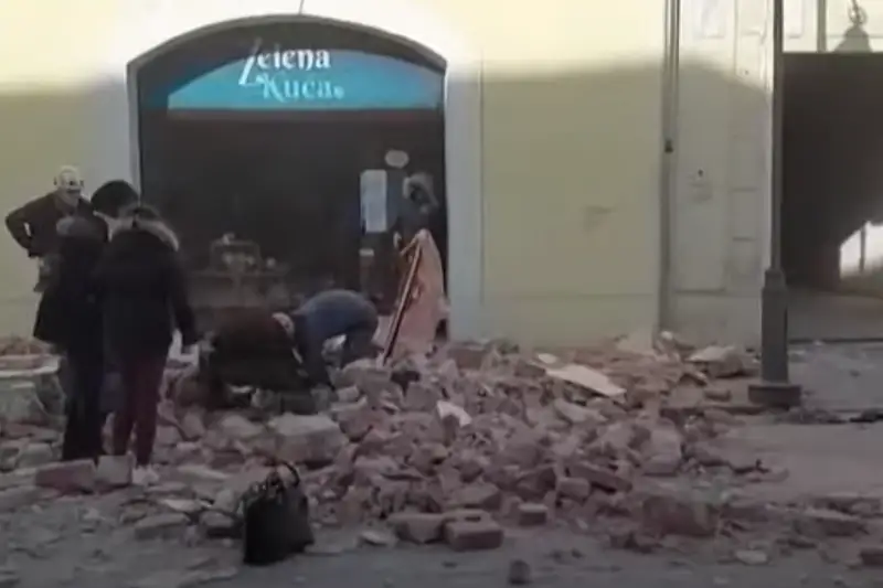 Разрушительное землетрясение произошло в Хорватии