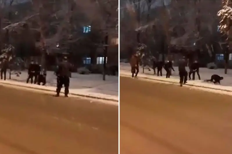 Массовая драка произошла ночью в центре Алматы