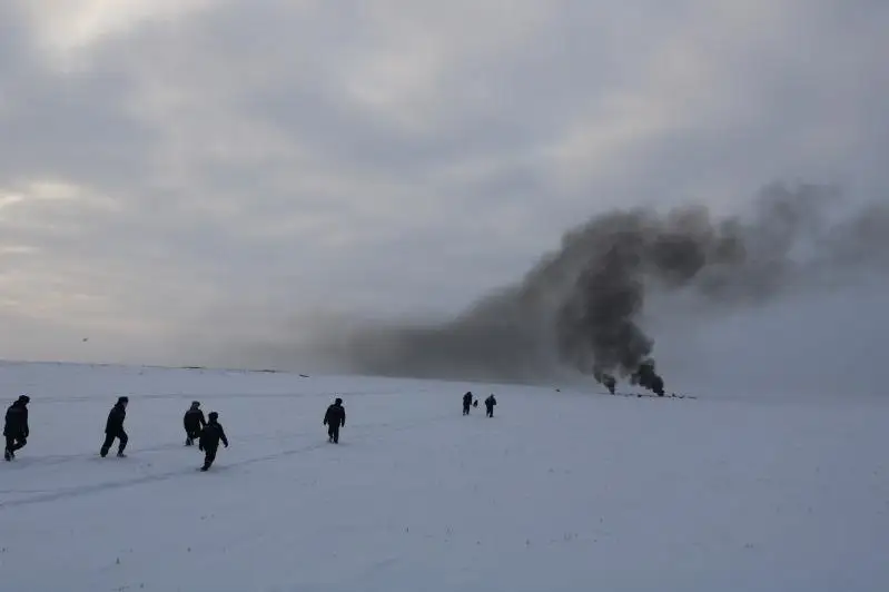 Последствия условной авиакатастрофы ликвидировали спасатели Карагандинской области