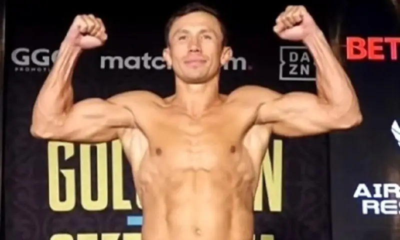 Геннадий Головкин прошел взвешивание перед боем за титулы IBF и IBO