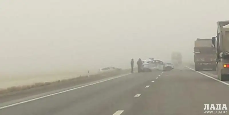 ДТП с участием полицейского автомобиля произошло в Мангистауской области