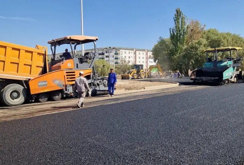 Дорожное строительство интенсивно ведется в Кызылординской области