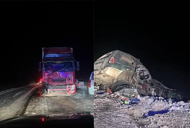 Отец и трое несовершеннолетних детей погибли в ДТП в Актюбинской области