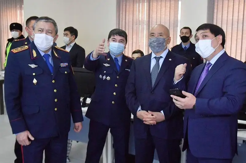 Как работает Центр оперативного управления департамента полиции Туркестанской области