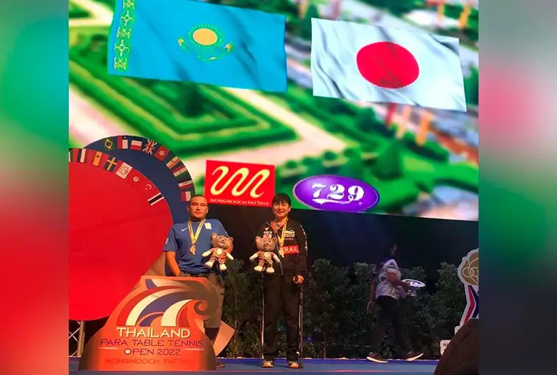 Казахстанец стал призером турнира по паранастольному теннису в Таиланде