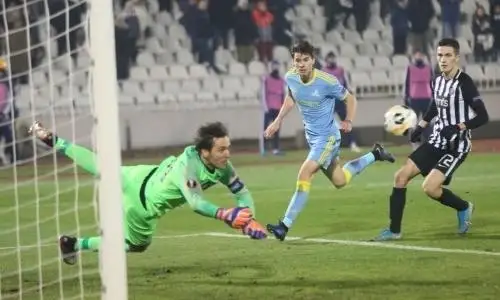 «Астана» разгромно проиграла «Партизану» последний матч Лиги Европы