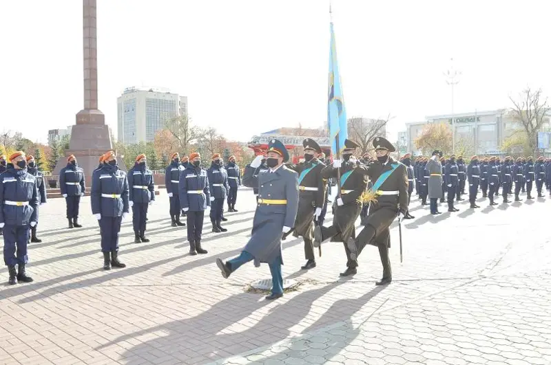 147 курсантов Кокшетауского технического института приняли присягу