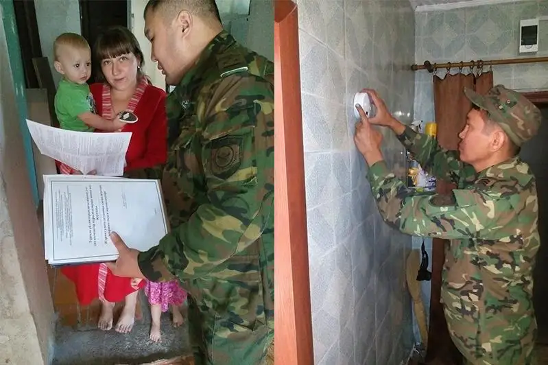 Датчики угарного газа установили в домах многодетных семей Карагандинской области