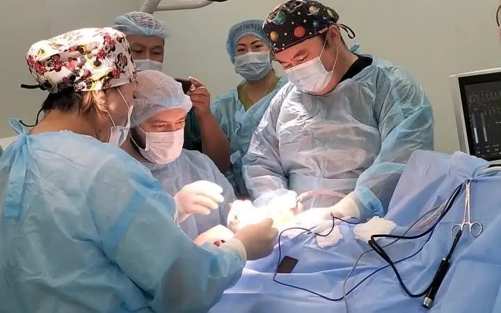 Almatyda mı men bas súıeginiń týabitti aqaýy bar 6 balaǵa operatsııa jasaldy
