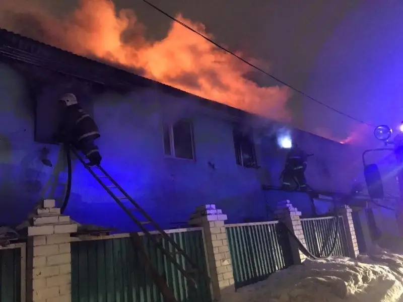 Общежитие горело в Нур-Султане