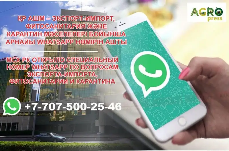 Минсельхоз РК для связи с предпринимателями создал специальный номер