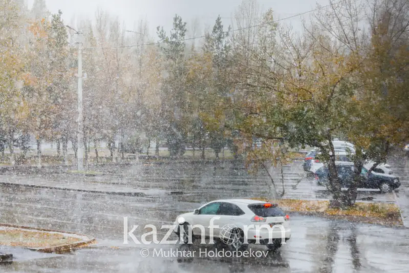 Дождь со снегом и похолодание ожидается в Казахстане