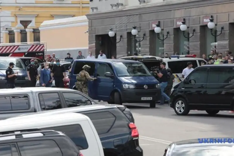Спецназ задержал захватчика банка в Киеве