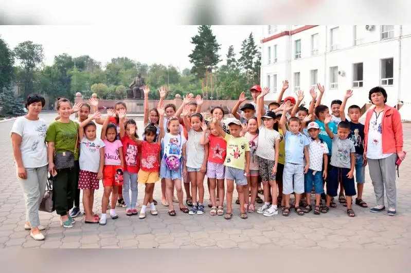 Дети из Арыси отдыхают в летнем лагере в Карагандинской области