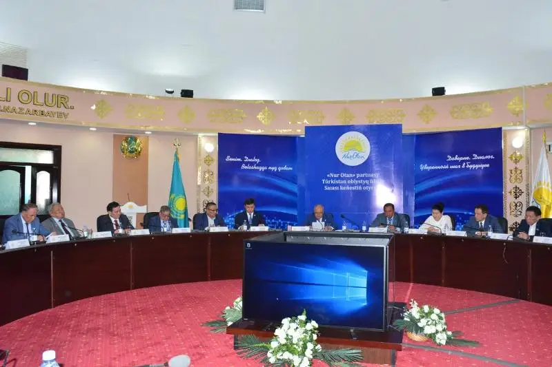 Филиал партии «Nur Otan» Туркестанской области переходит на формат open space