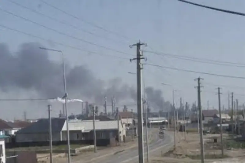 После пожара на АНПЗ зафиксировано загрязнение воздуха