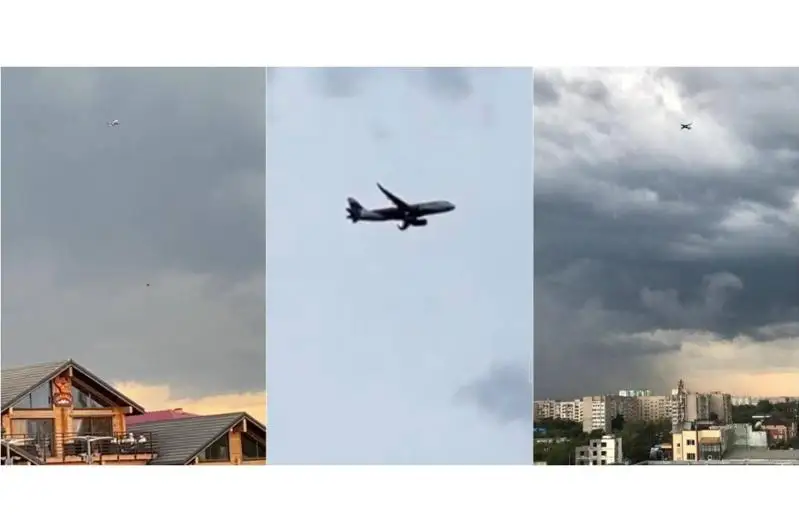 Самолет из Алматы 40 минут не мог приземлиться в Павлодаре из-за грозы