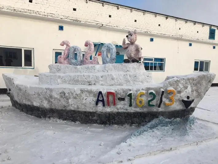 В павлодарской колонии устроили конкурс снежных фигур