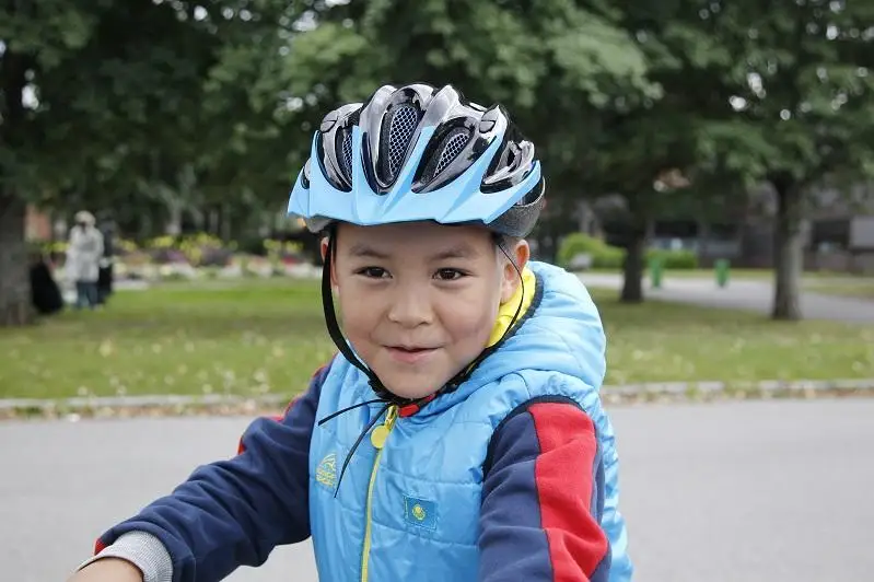 Семилетний казахстанец принял участие в антиядерном велопробеге