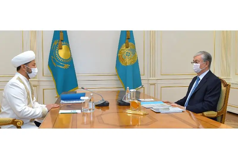 Касым-Жомарт Токаев принял председателя Духовного управления мусульман Казахстана