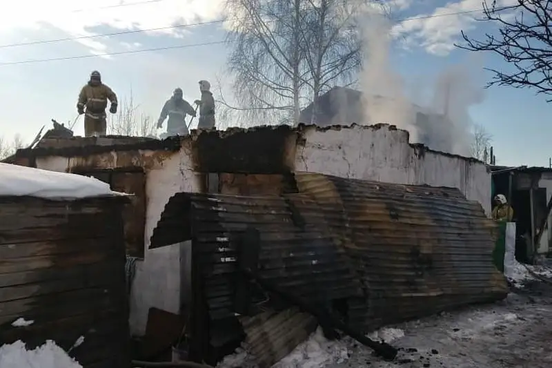 Пожар в дачном массиве Усть-Каменогорска, есть погибший